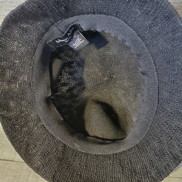 Marcus Adler Black Woven Unlined Bucket Hat - One Size - Picture 12 of 12